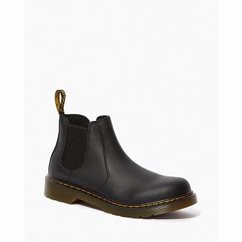 Dr Martens 2976 Softy T Kožené - Cierne Cizmy Detske, DR0424